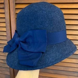 LAST CHANCE GIOVANNIO NEW YORK 100% wool hat navy